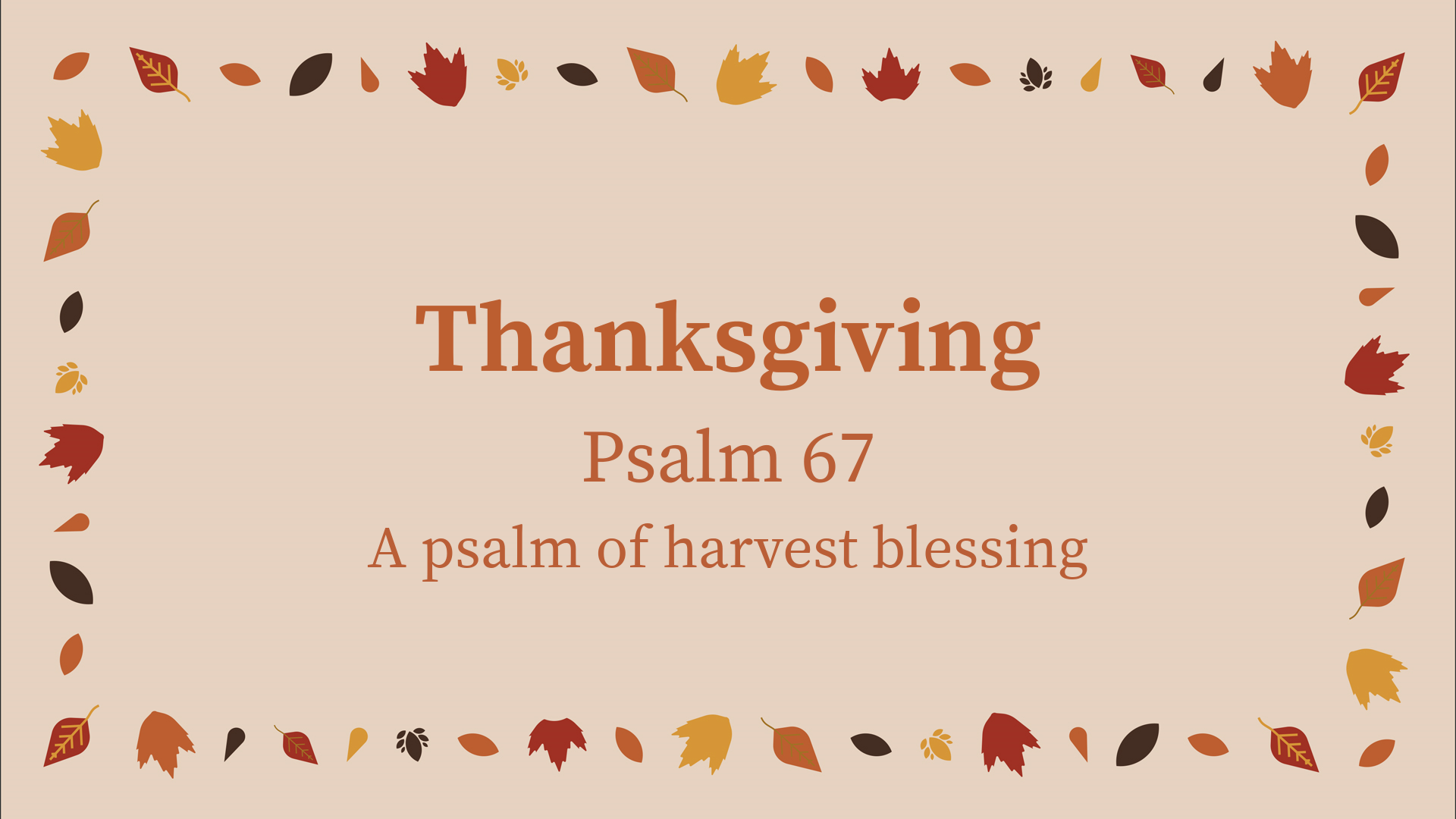 Thanksgiving